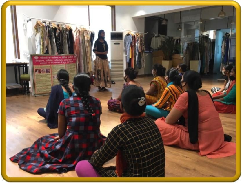 Textile women workers attending workplace rights and safety workshop