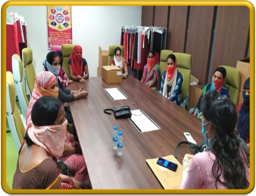 Volunteers conducting community relief and welfare support in Delhi NCR