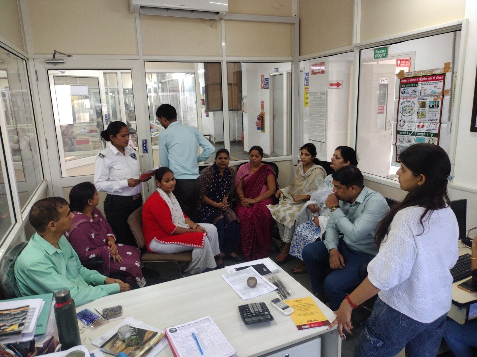 Grievance awareness camp at factory